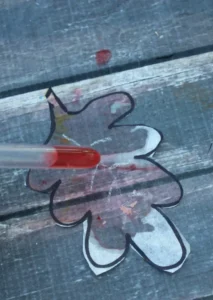 watercolor leaf craft dropper