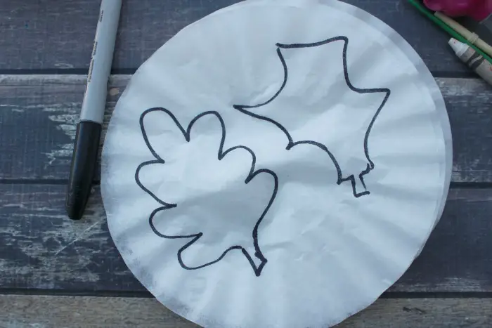 watercolor leaf craft